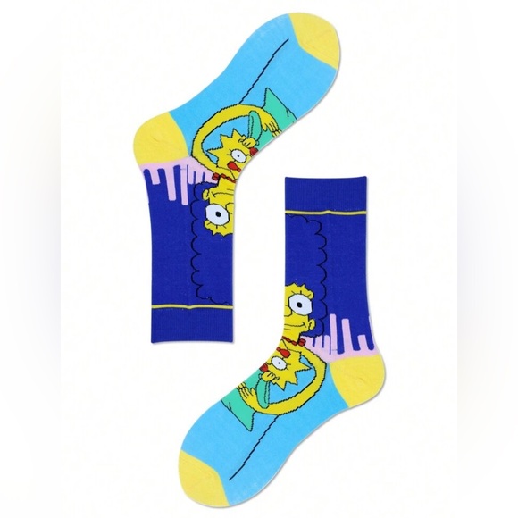 •M&M Maggie & Marge• The Simpsons Graphic Unisex Socks 3 for $21 - Picture 1 of 1